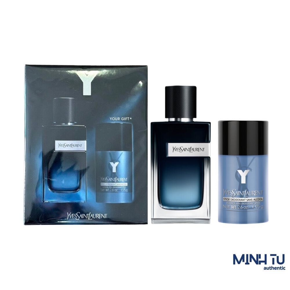 Giftset Yves Saint Laurent YSL Y EDP 100ml & Lăn khử mùi 75g | Chính hãng